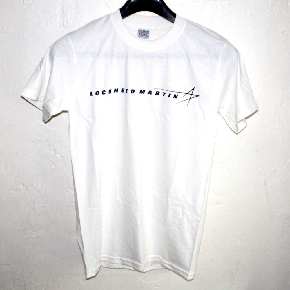 Lockheed Martin Tshirt men S small white short sleeve logo